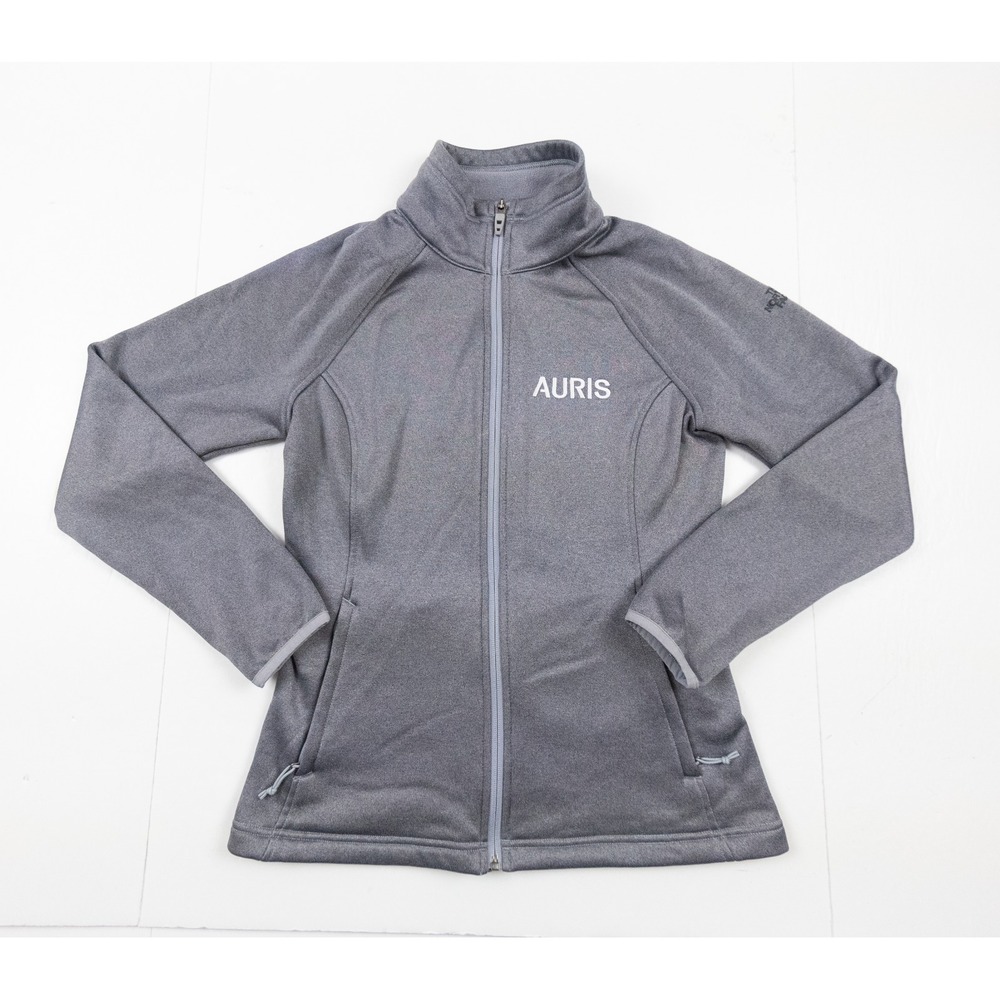 North Face Jacket Womens Medium Gray Skyline Fleece Full Zip Ladies Outdoors